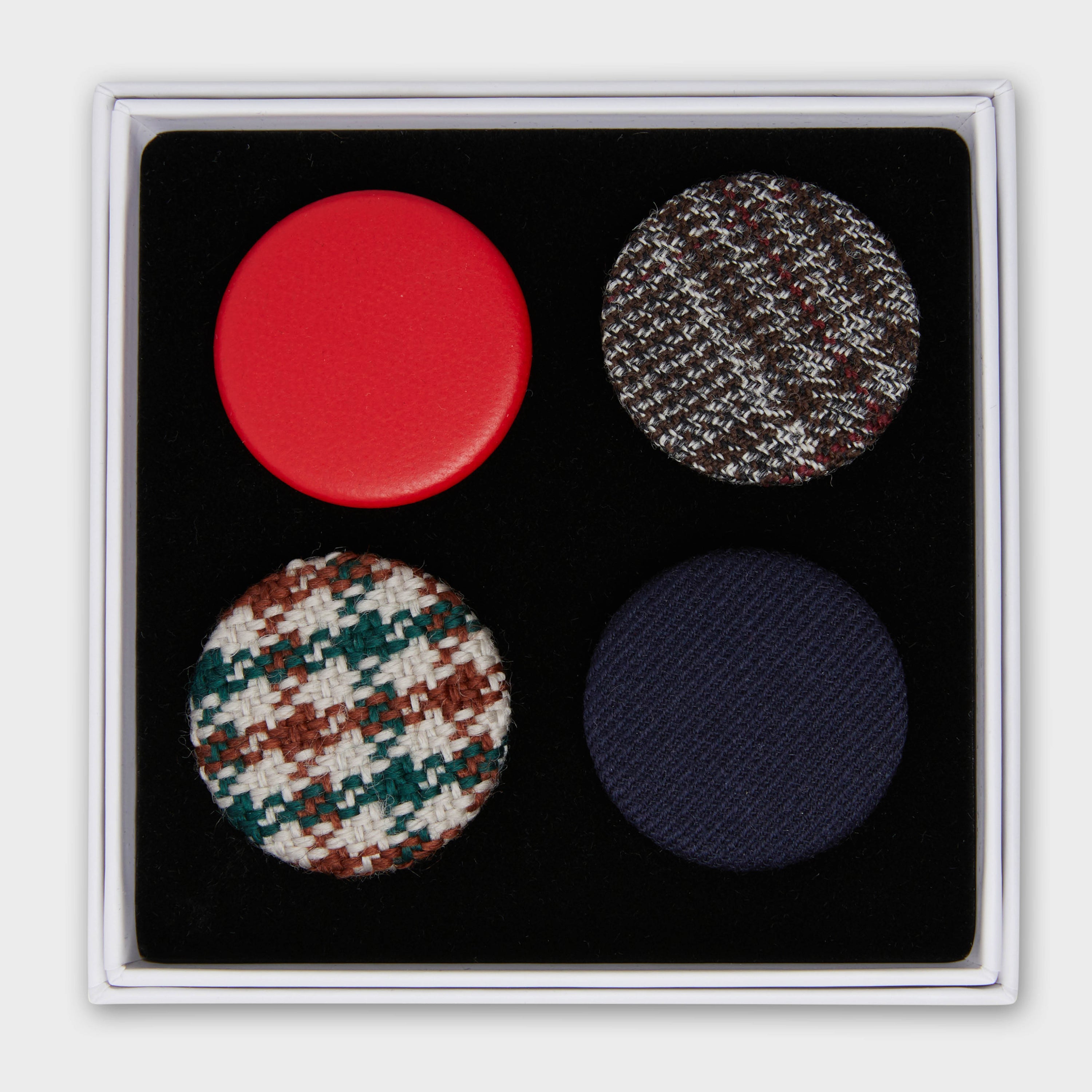 Fabric Covered Badge Set