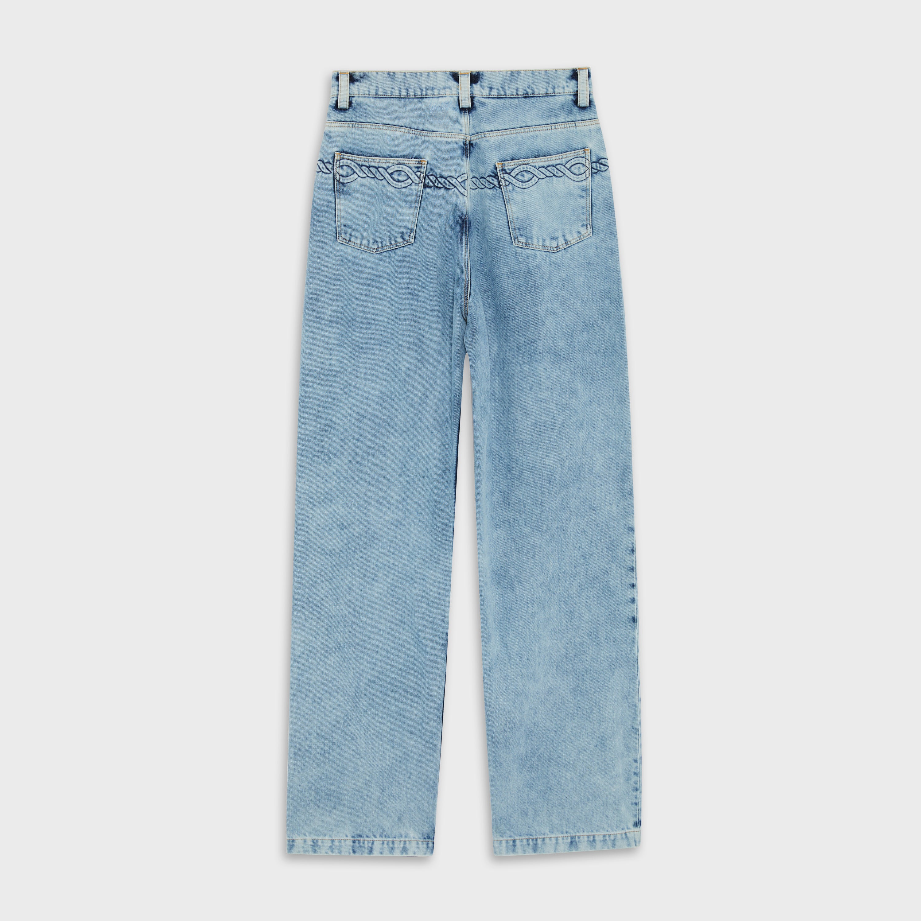 Cable Corded Jeans in Washed Indigo
