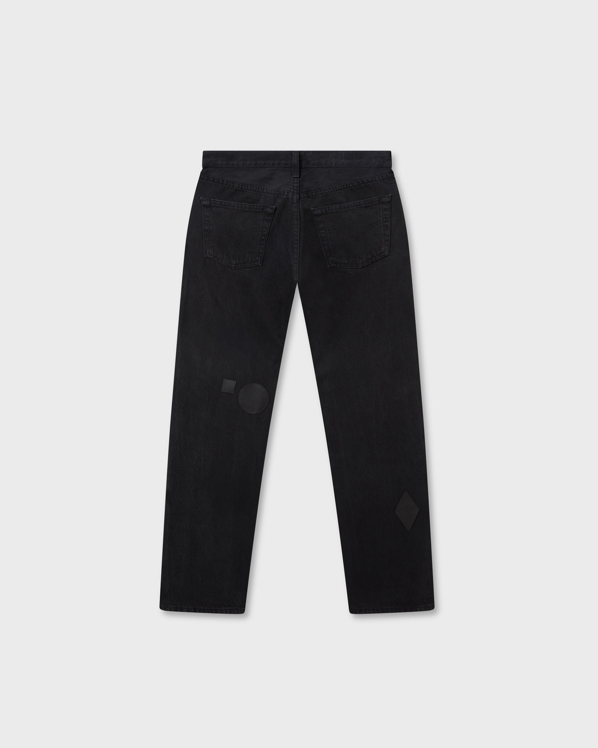 Black Patch Vintage Black Jeans S Back