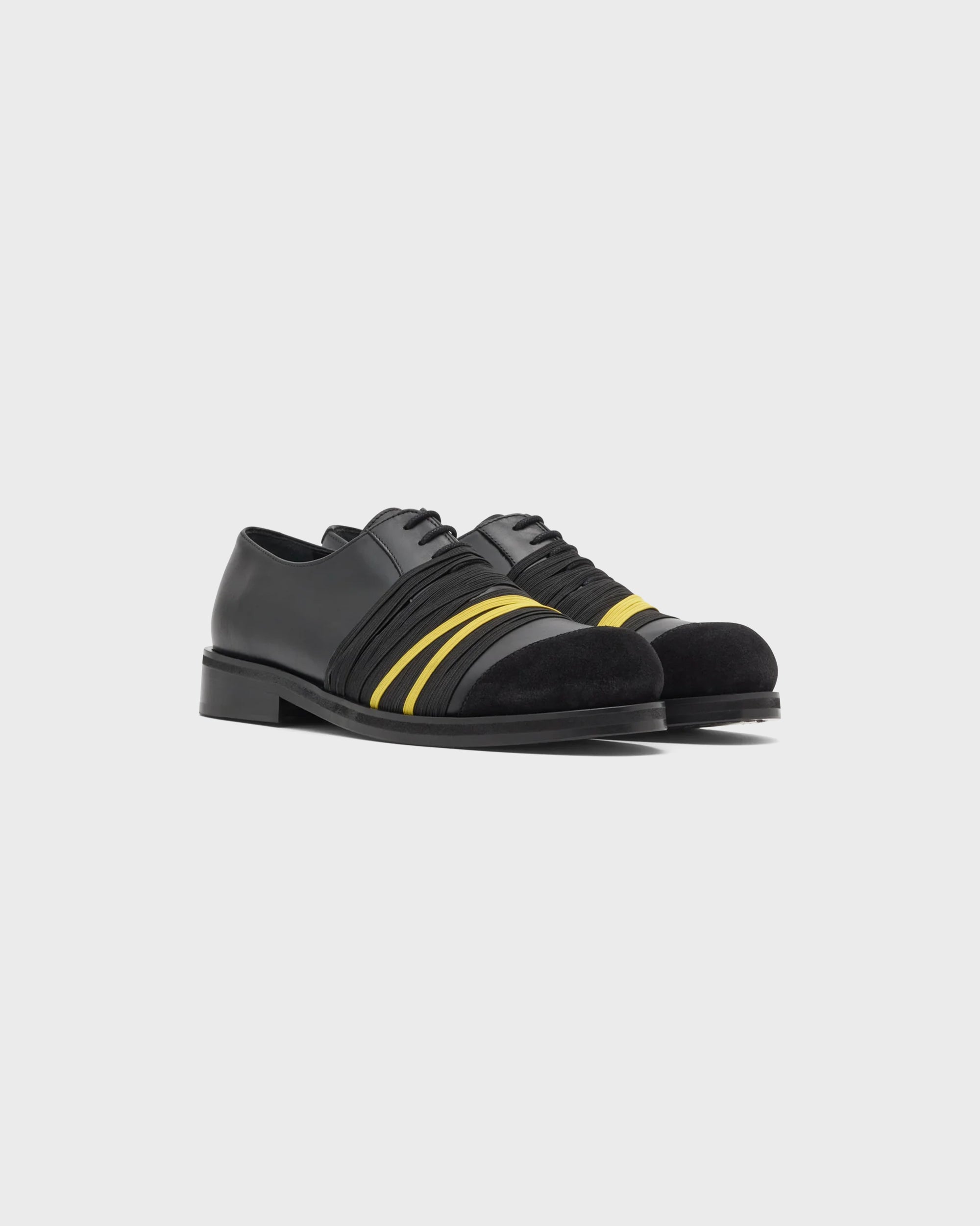 Elastic Derby in Black & Yellow