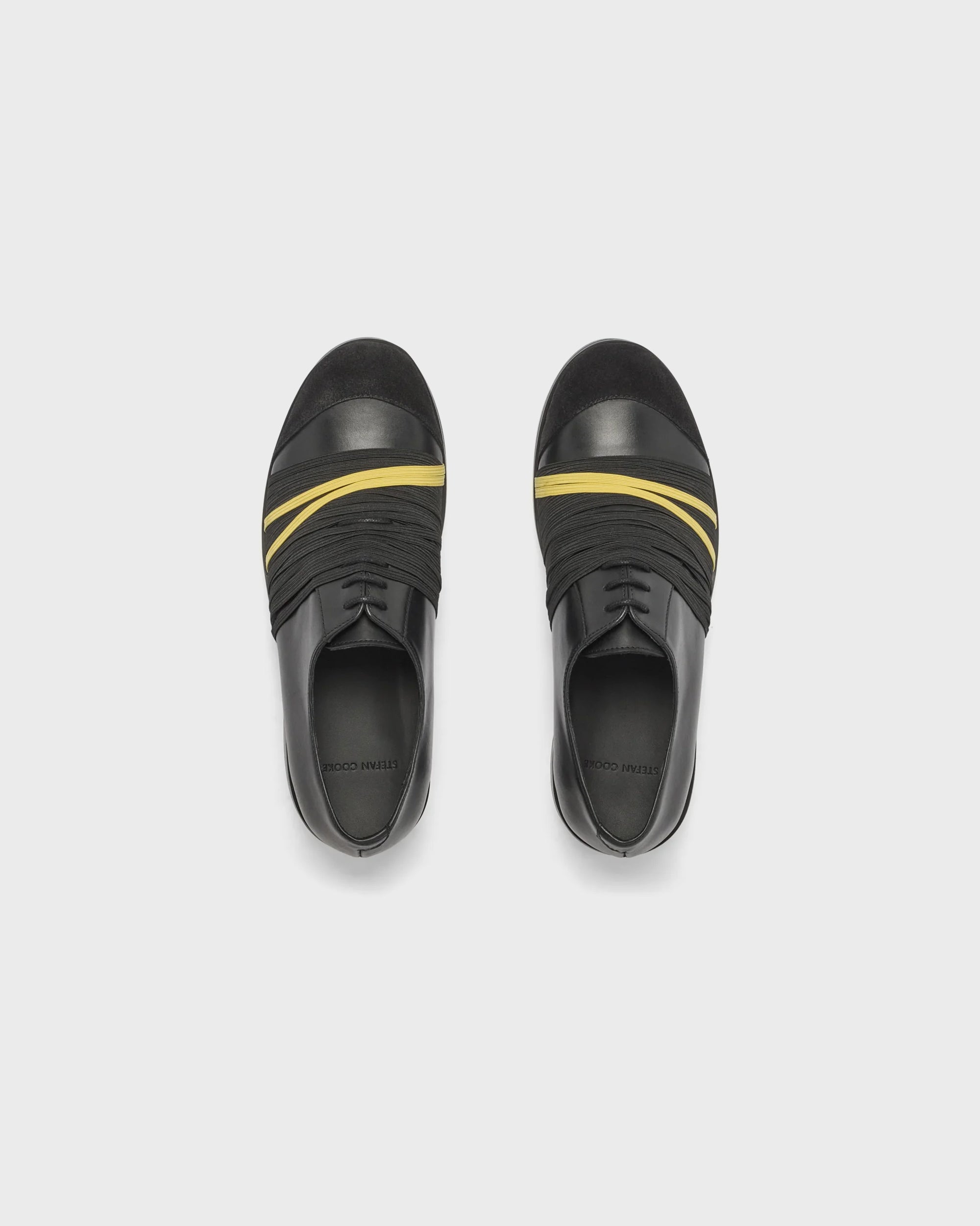 Elastic Derby in Black & Yellow