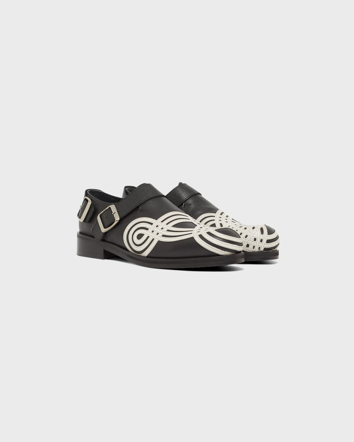 Braided Biker Derby in Black & White