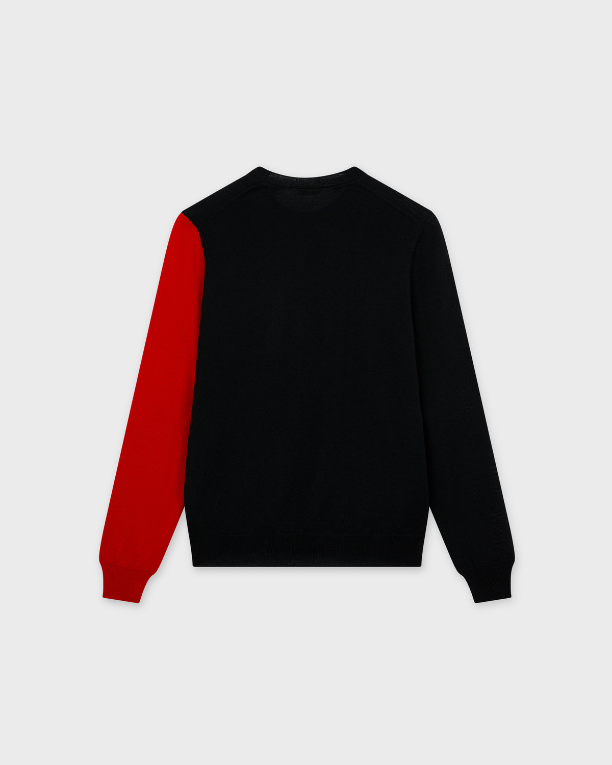 Window Knit Top in Black & Red