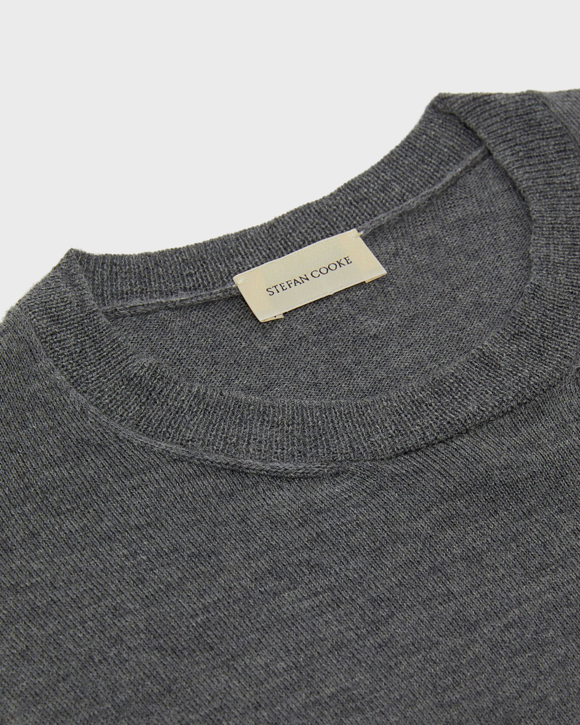 Window Knit Top in Grey & Yellow