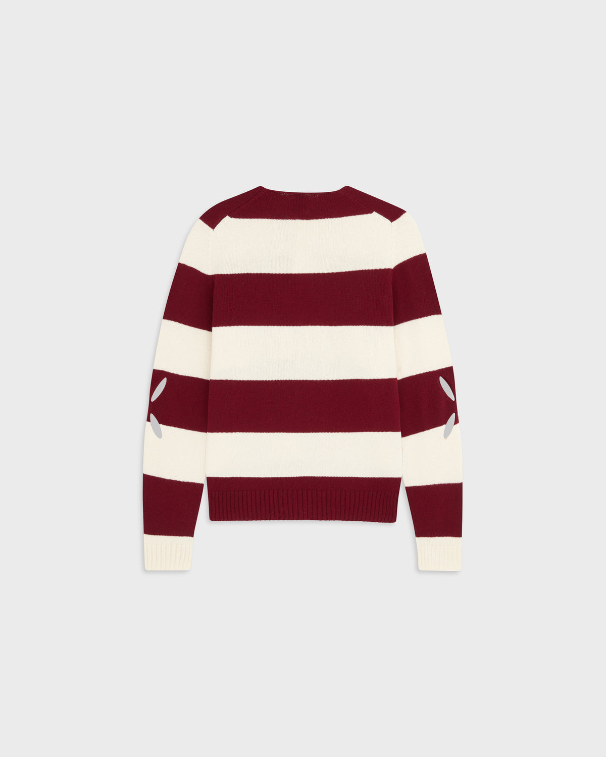 Rugby Jumper in Maroon & White