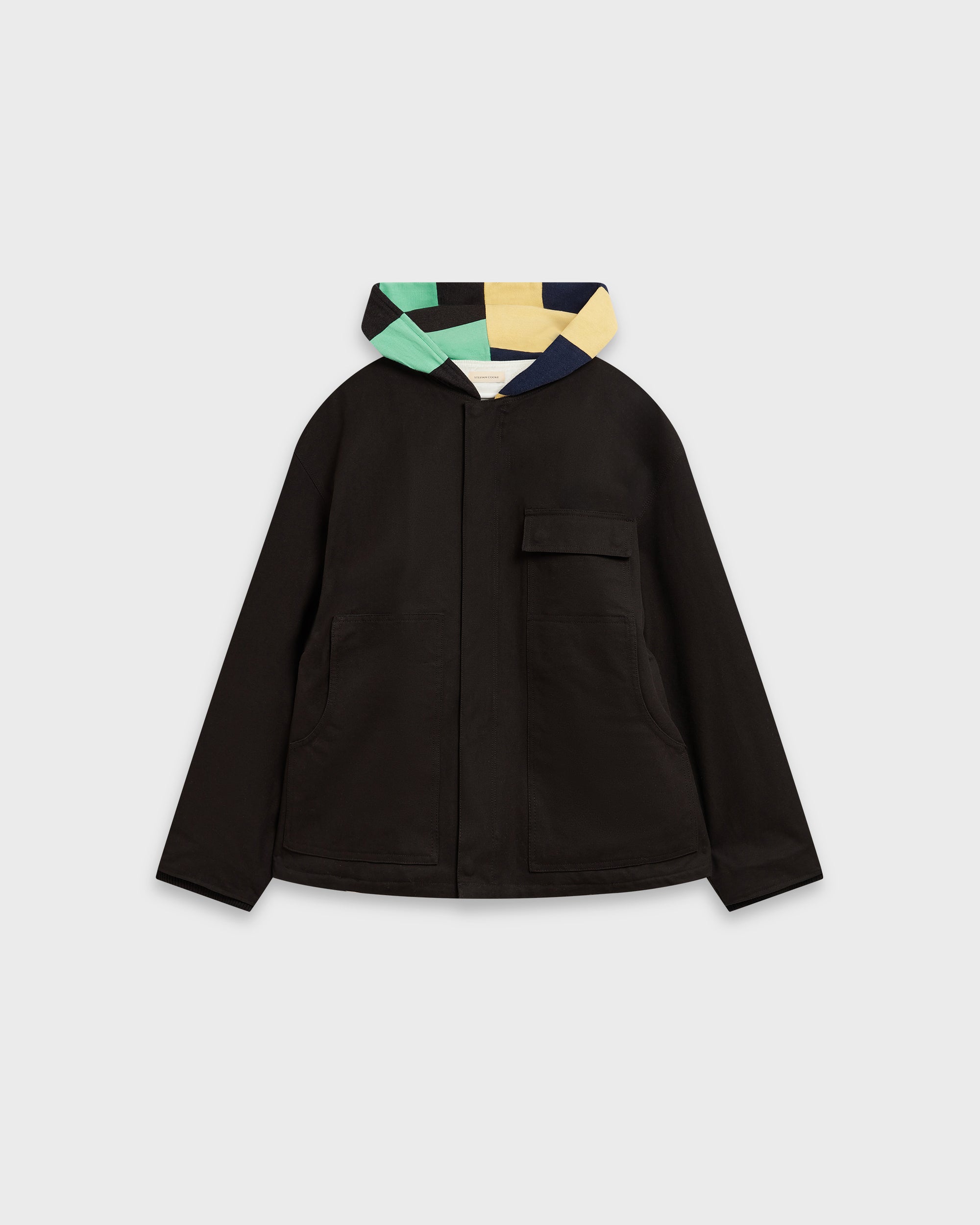 Rugby Hood Work Jacket in Black