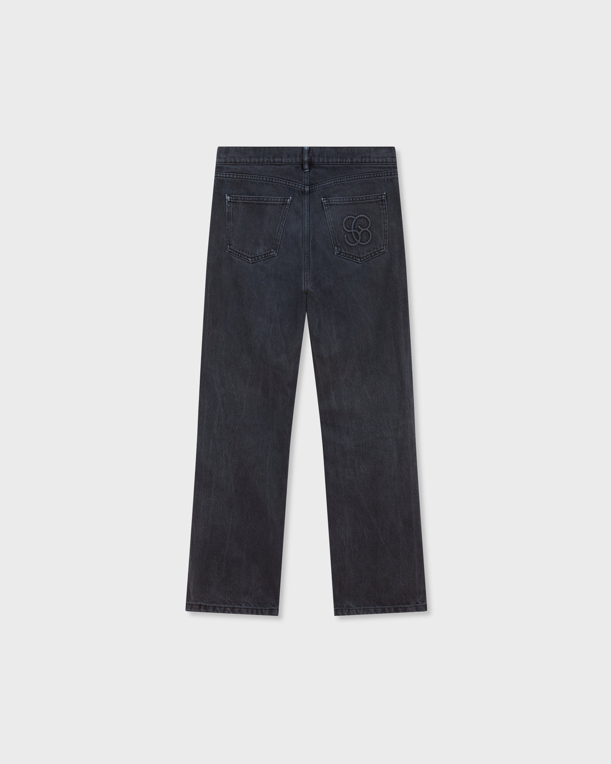 Monogram Jeans in Black