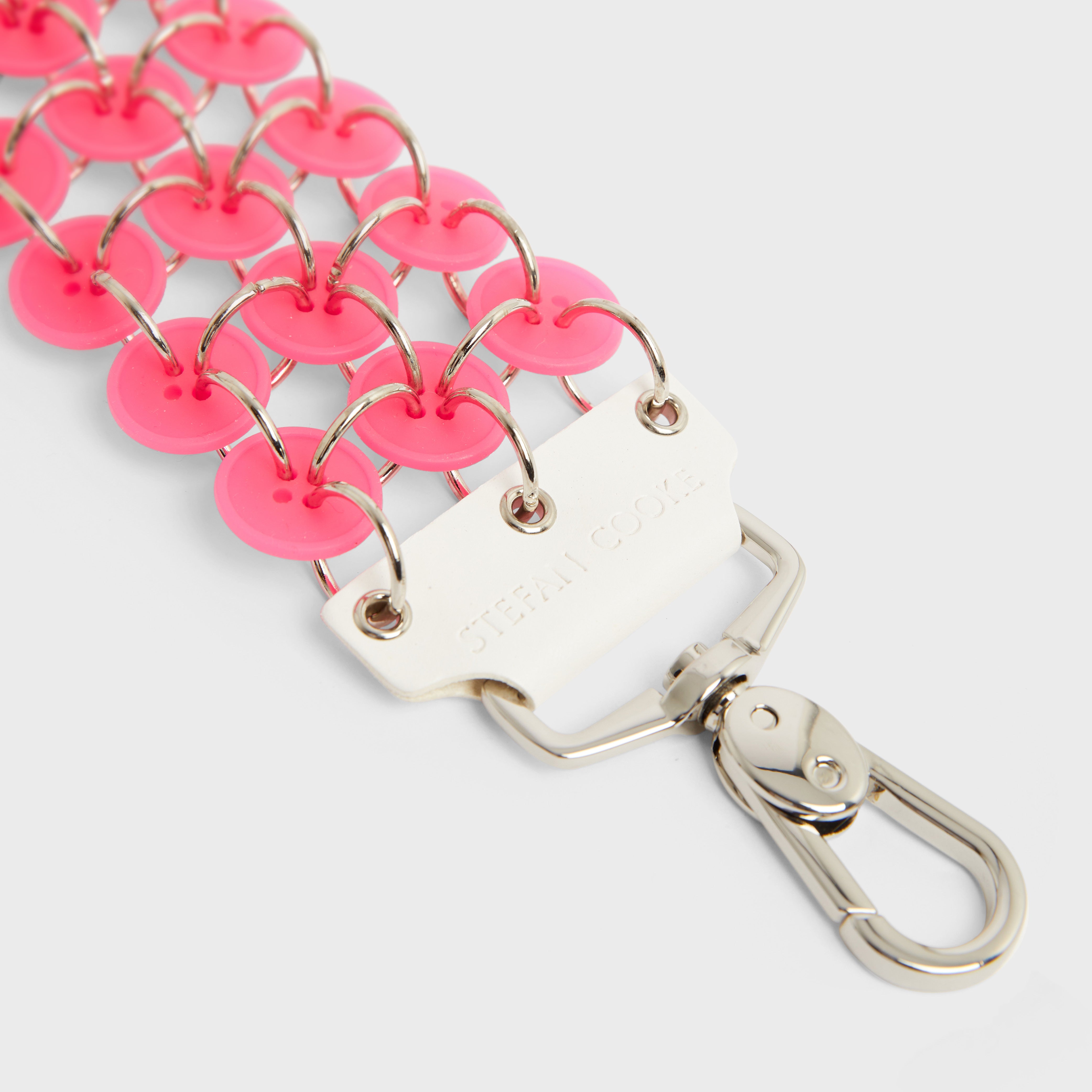 STEFAN COOKE Button Strap in Fluro-Pink Rubber – Stefan Cooke