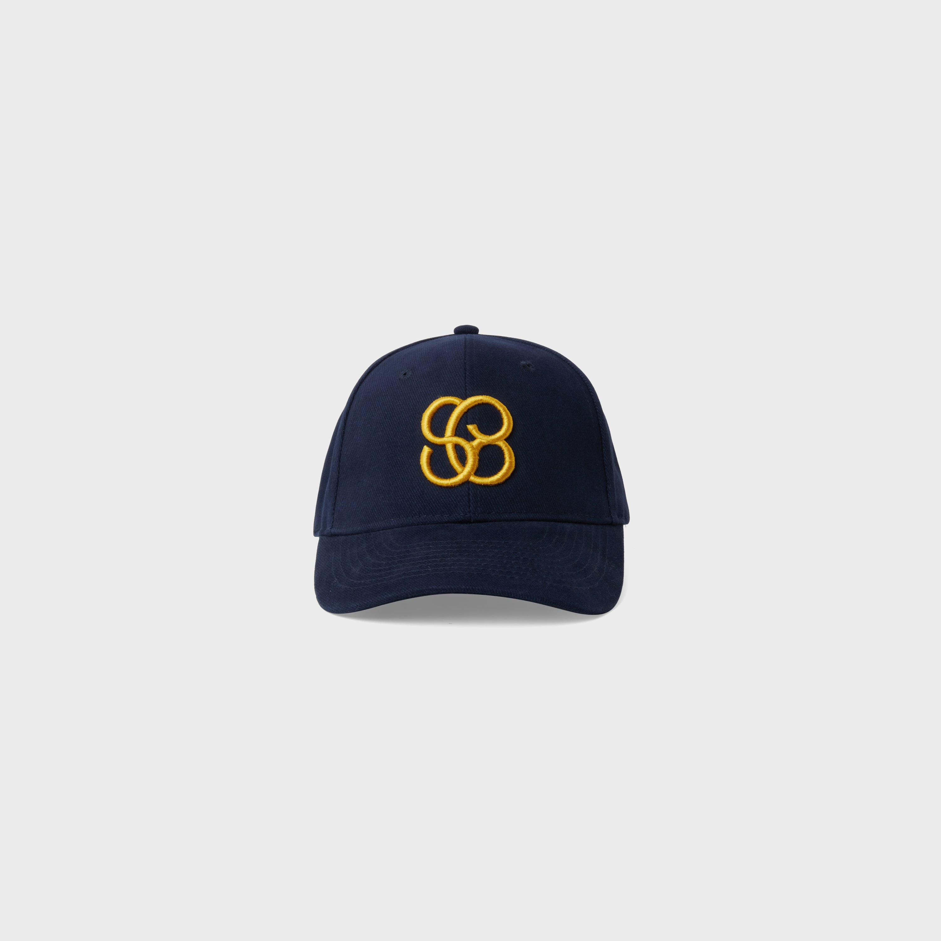 Monogram Trucker Cap in Navy Cotton – Stefan Cooke